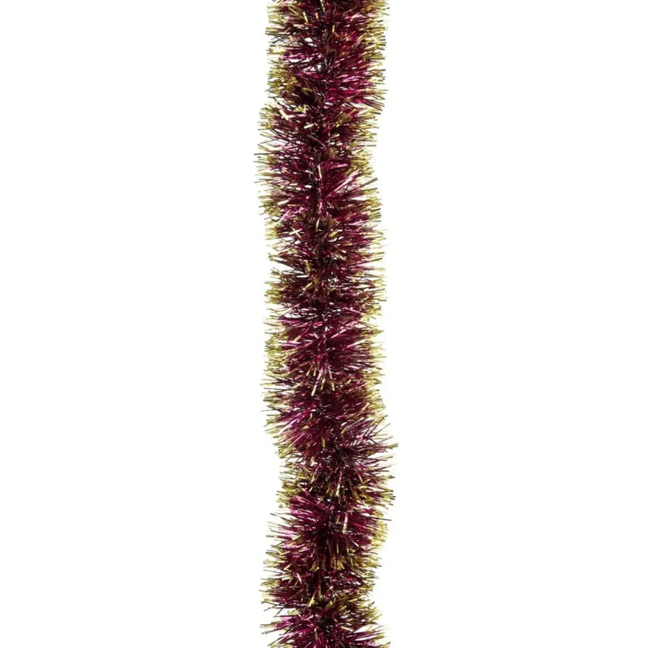 Guirlande de Noël scintillante rouge bordeaux et doré L270cm