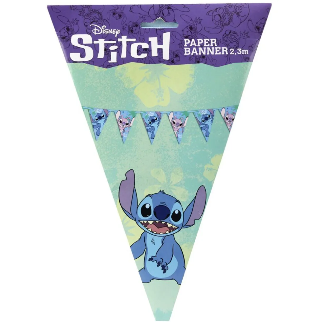 Guirlande Disney Stitch fanion papier bleu 2,3m < Gifi Best