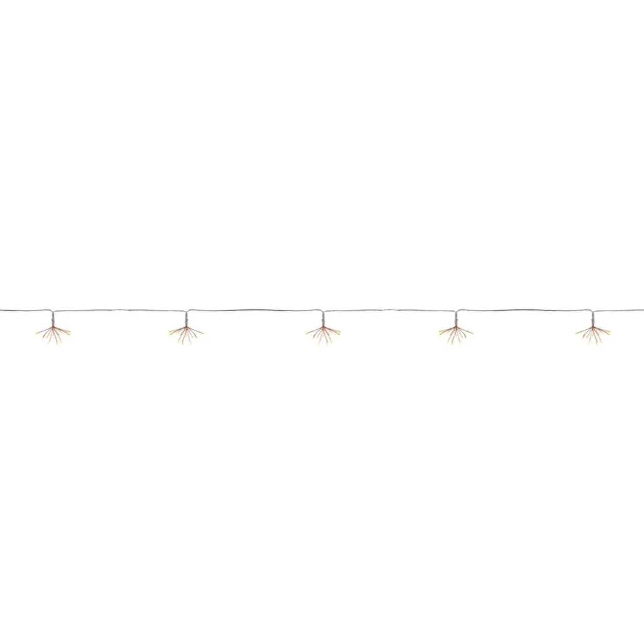 Guirlande extérieure solaire 144 microLED forme feu d'artifice 4,20m
