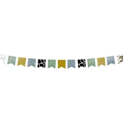 Guirlande fanion papier thème sauvage 2,5m