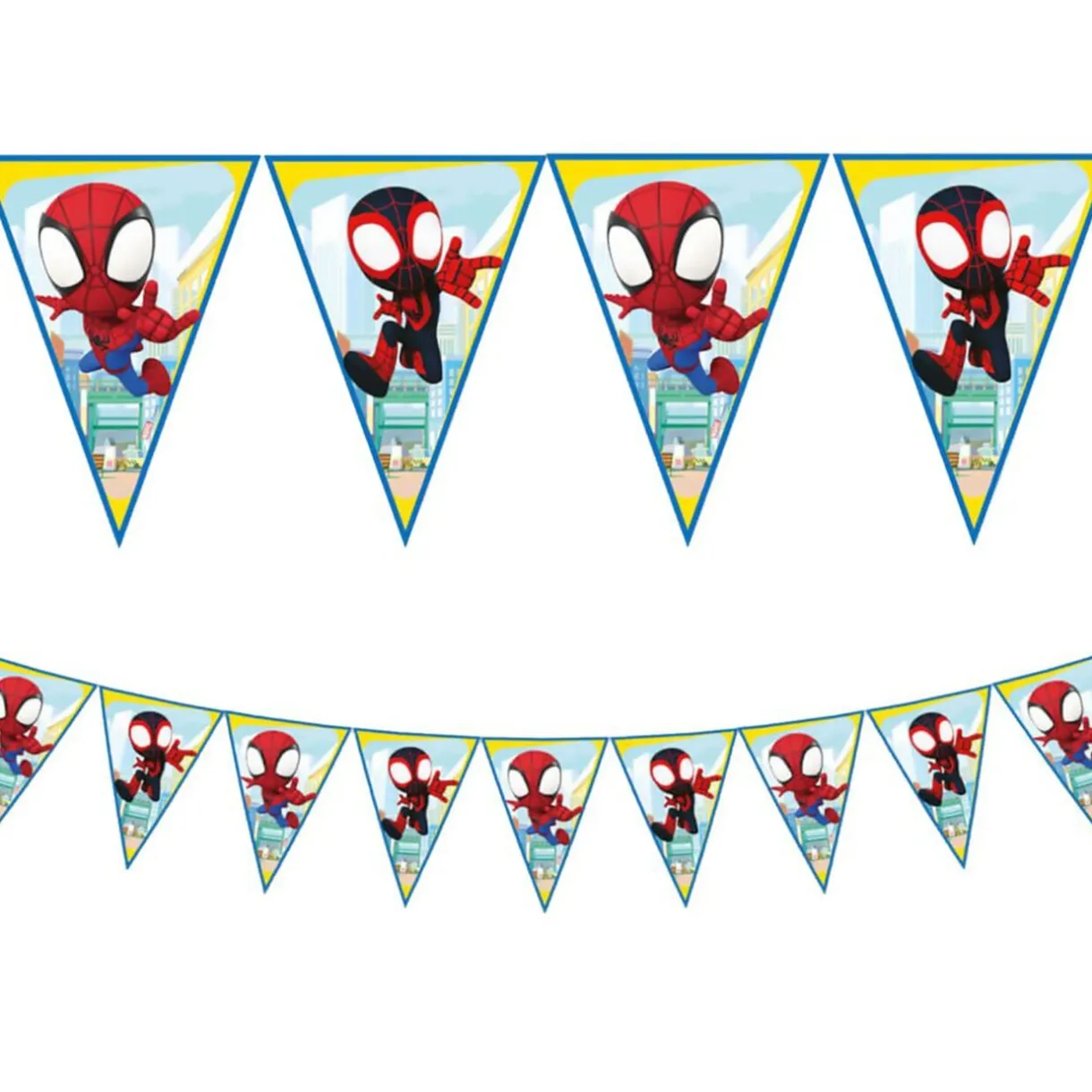 Guirlande fanions papier Spidey 2,3m < Gifi Discount