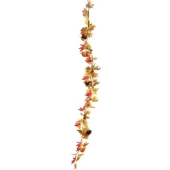 Guirlande feuille automne artificielle L180cm (2 modèles)