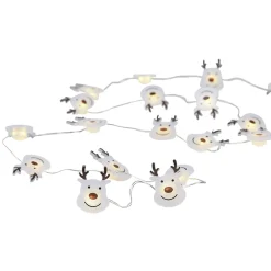 Guirlande flocons de neige argentée 20 LED