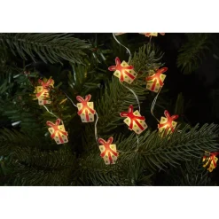 Guirlande flocons de neige argentée 20 LED