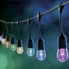 Guirlande guinguette ampoule 15 LED blanc chaud et multicolore 12.4m < Gifi Online