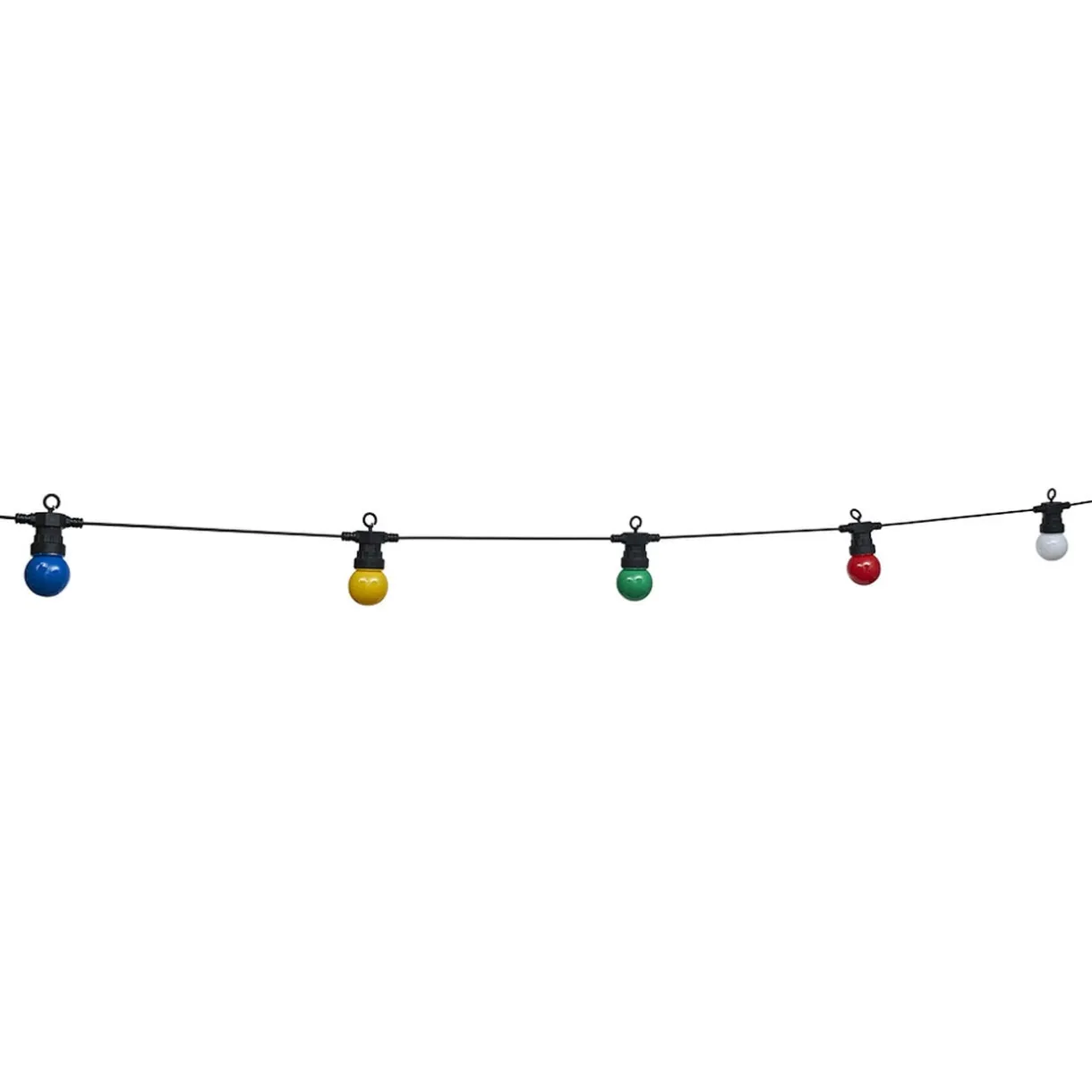 Guirlande guinguette 50 LED 10 boules multicolores 6m < Gifi Online