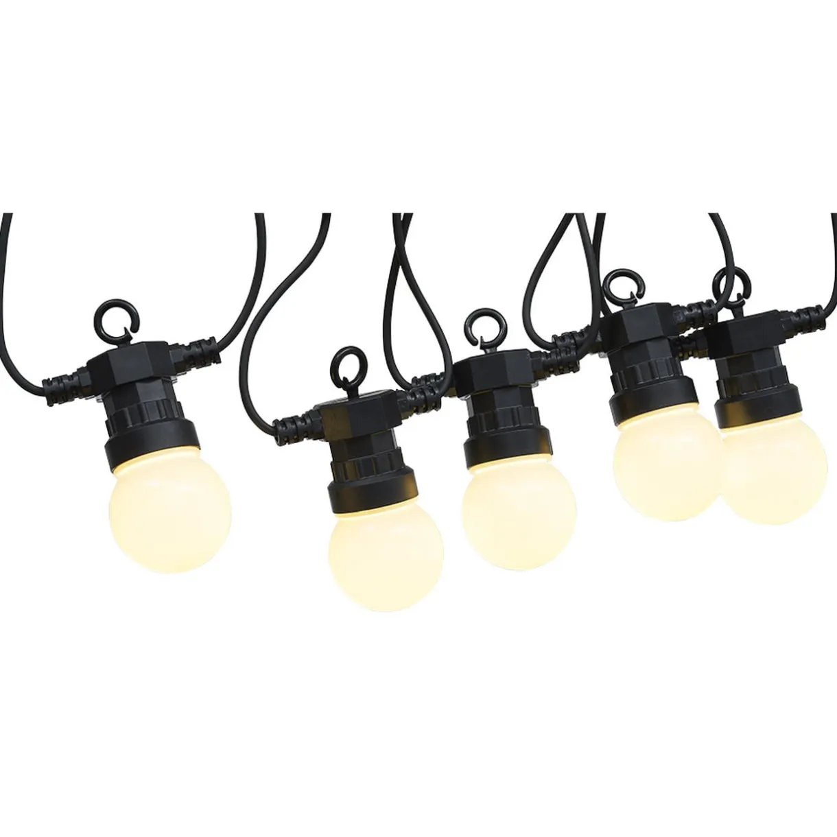 Guirlande guinguette 50 LED 10 boules blanches 6m < Gifi Sale