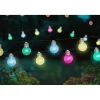Guirlande guinguette solaire 135cm ampoules multicolores