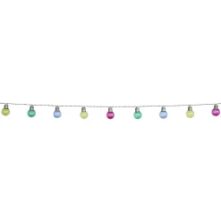 Guirlande guinguette solaire 135cm ampoules multicolores