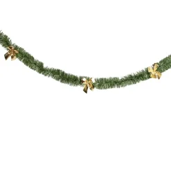 Guirlande imitation branche de sapin avec noeud doré 2m < Gifi