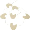 Guirlande jute Pâques forme poule ou lapin H5cm < Gifi Clearance