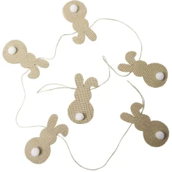 Guirlande jute Pâques forme poule ou lapin H5cm < Gifi Clearance