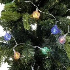 Guirlande électrique boules multicolores fixe L. 1 m < Gifi Clearance
