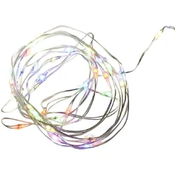 Guirlande électrique fil cuivre 40 microLED 2m d'éclairage multicolore