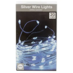 Guirlande électrique fil cuivre 20 microLED 1m d'éclairage blanc froid < Gifi Best