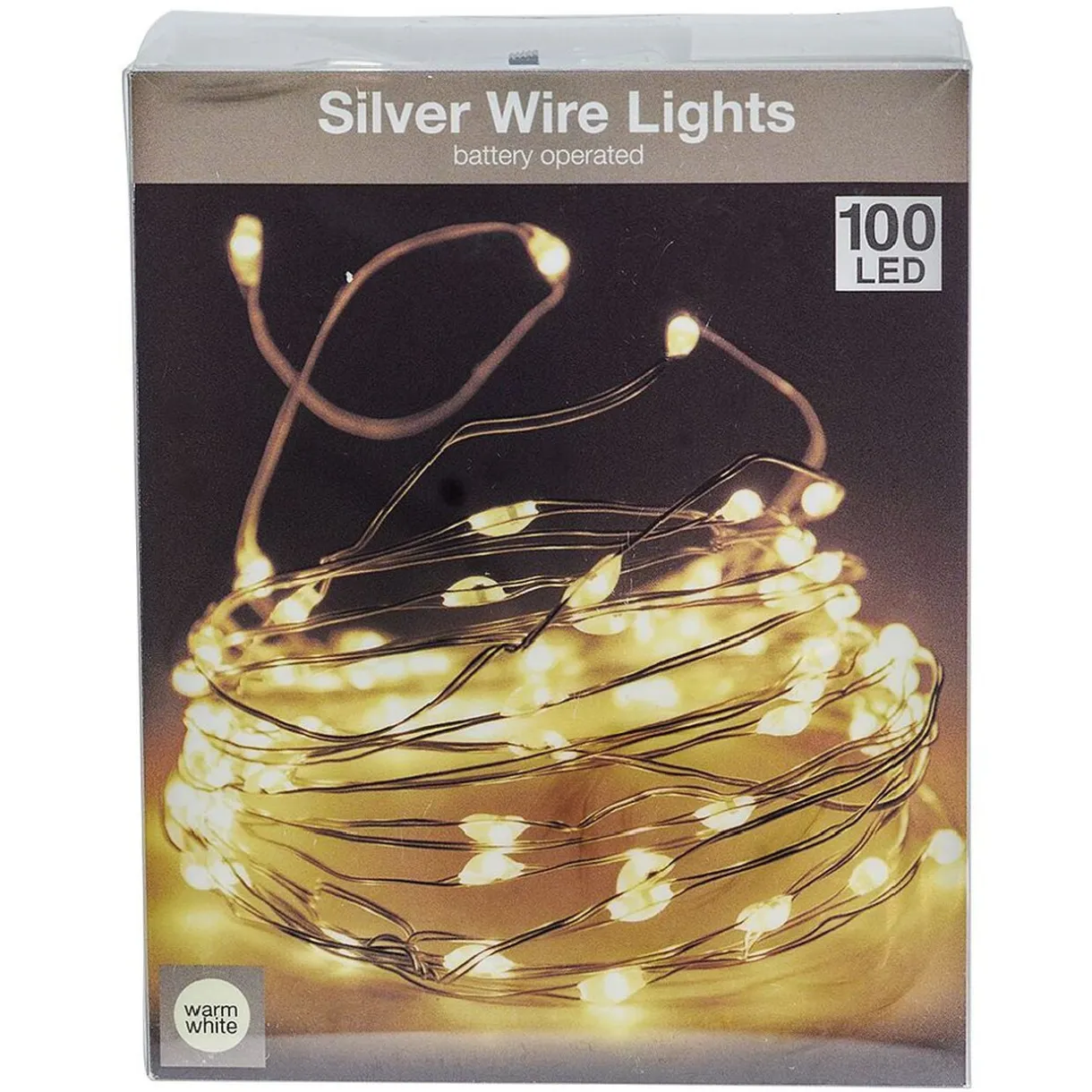 Guirlande électrique fil cuivre 100microLED 5m d'éclairage blanc chaud < Gifi Online