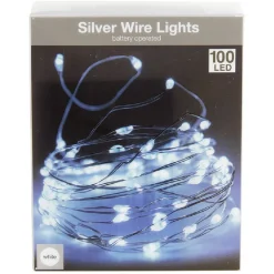 Guirlande électrique fil cuivre 100microLED 5m d'éclairage blanc froid < Gifi Online