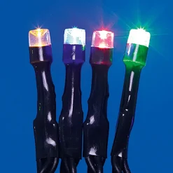 Guirlande électrique 50 LED solaire multicolore 4,9 m < Gifi New