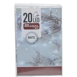 Guirlande électrique Noël intérieur 20 LED blanc froid 2 m < Gifi Hot
