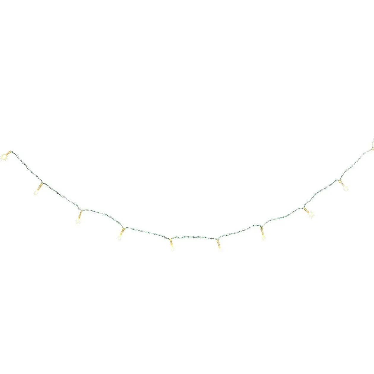 Guirlande électrique Noël intérieur 10 LED blanc chaud 1 m