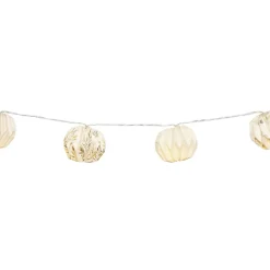 Guirlande 10 LED papier origami blanc motif nature < Gifi Online