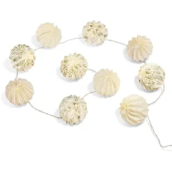 Guirlande 10 LED papier origami blanc motif nature < Gifi Online