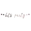 Guirlande let's party 200cm rose gold
