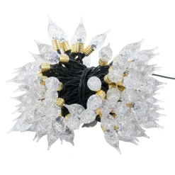 Guirlande lumineuse ampoule tulipe vintage 120LED blanc chaud 8,9m < Gifi Best