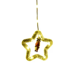 Guirlande lumineuse bordure toit étoiles et figurines 125LED multicolore L180cm