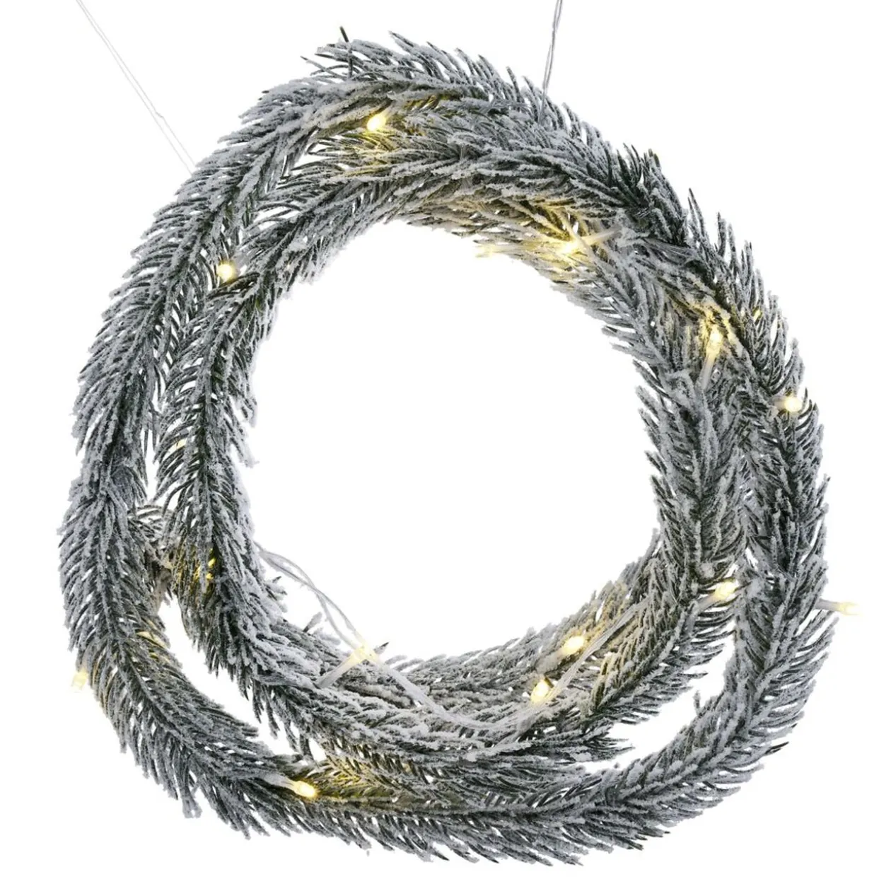 Guirlande lumineuse branche de sapin 25LED blanc chaud 2m