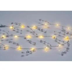 Guirlande lumineuse de Noël flocon argenté 20 microled < Gifi New