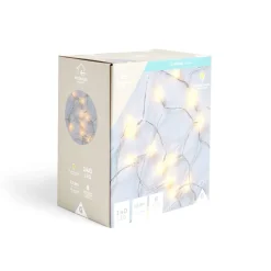 Guirlande lumineuse diamant 140LED blanc chaud 13,9m < Gifi Clearance
