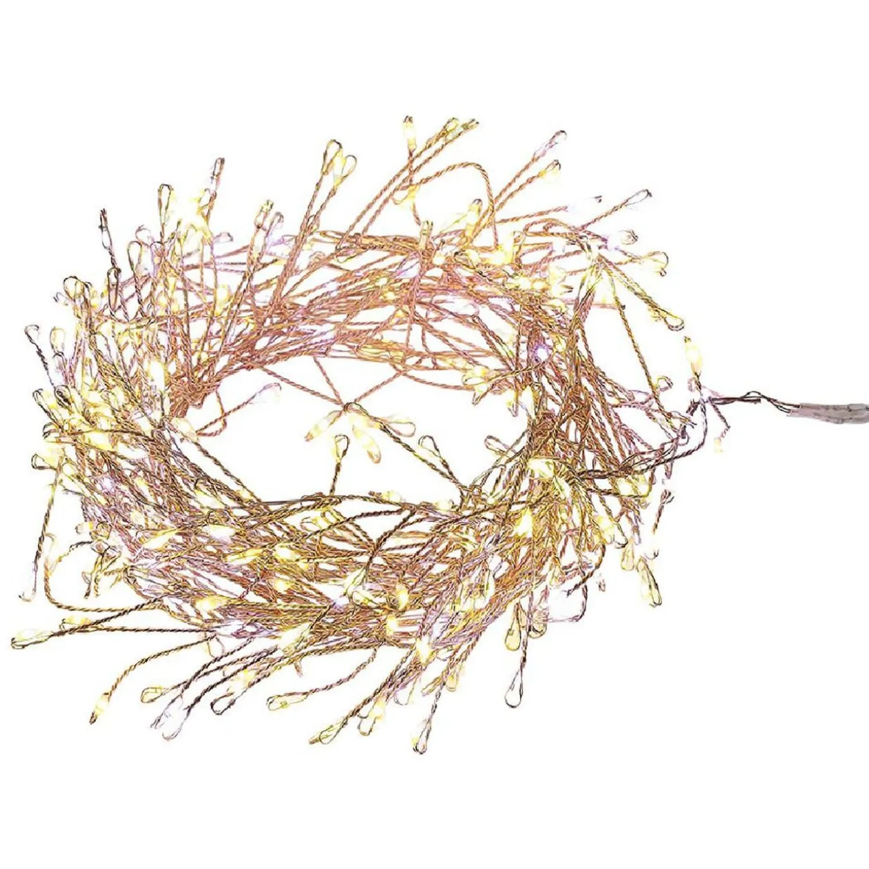 Guirlande lumineuse extérieur 300 LED blanc chaud et multicolore 2,4 m