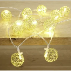 Guirlande lumineuse 10 LED blanc chaud 1,2m < Gifi Clearance