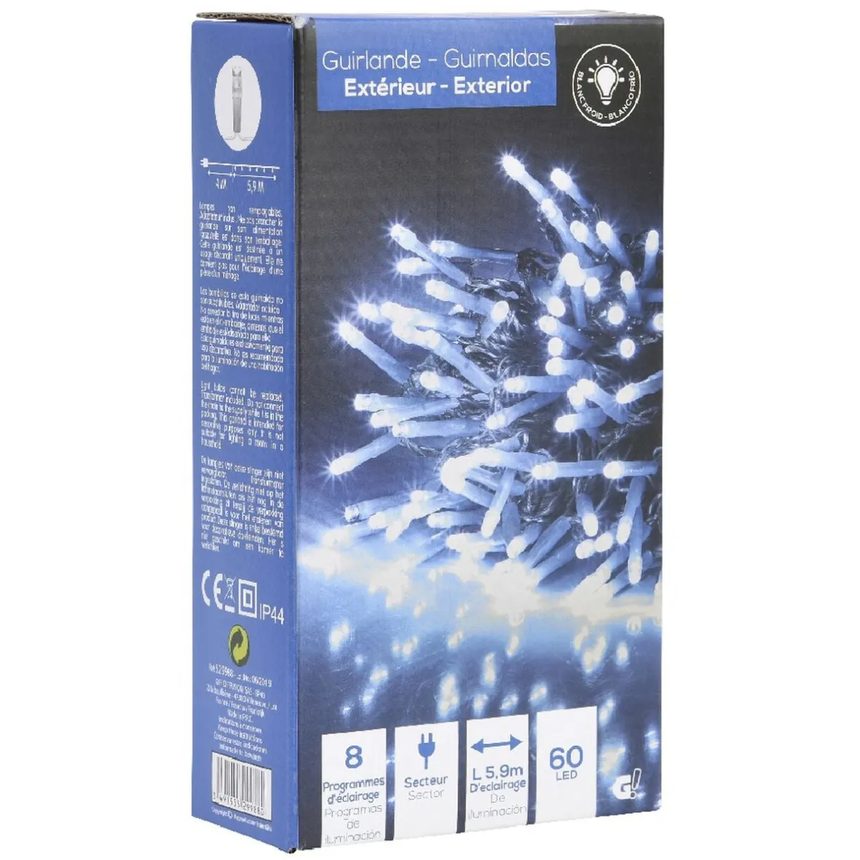 Guirlande lumineuse 60 Led Blanc clignotant 5,9 m < Gifi Sale