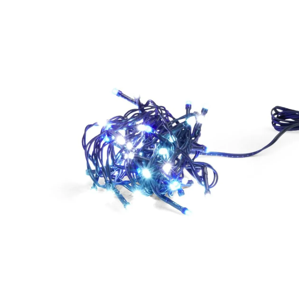 Guirlande lumineuse 60LED blanc froid/bleu clair/bleu L4,4m