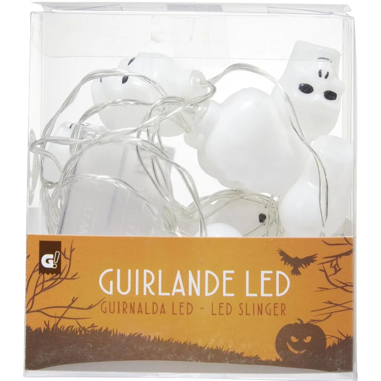 Guirlande lumineuse 12 led Halloween L165 cm (2 modèles) < Gifi Clearance