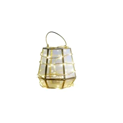 Guirlande lumineuse 20LED à pile en corde ficelle naturelle 2m