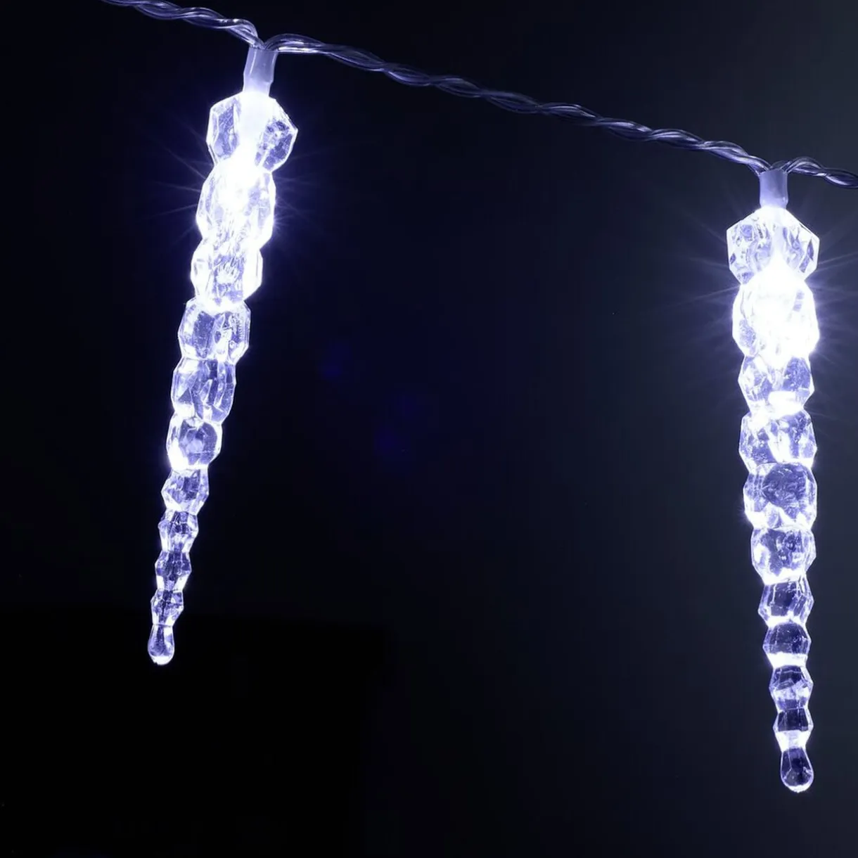 Guirlande lumineuse 40 LED stalactite blanc froid L309cm < Gifi Hot
