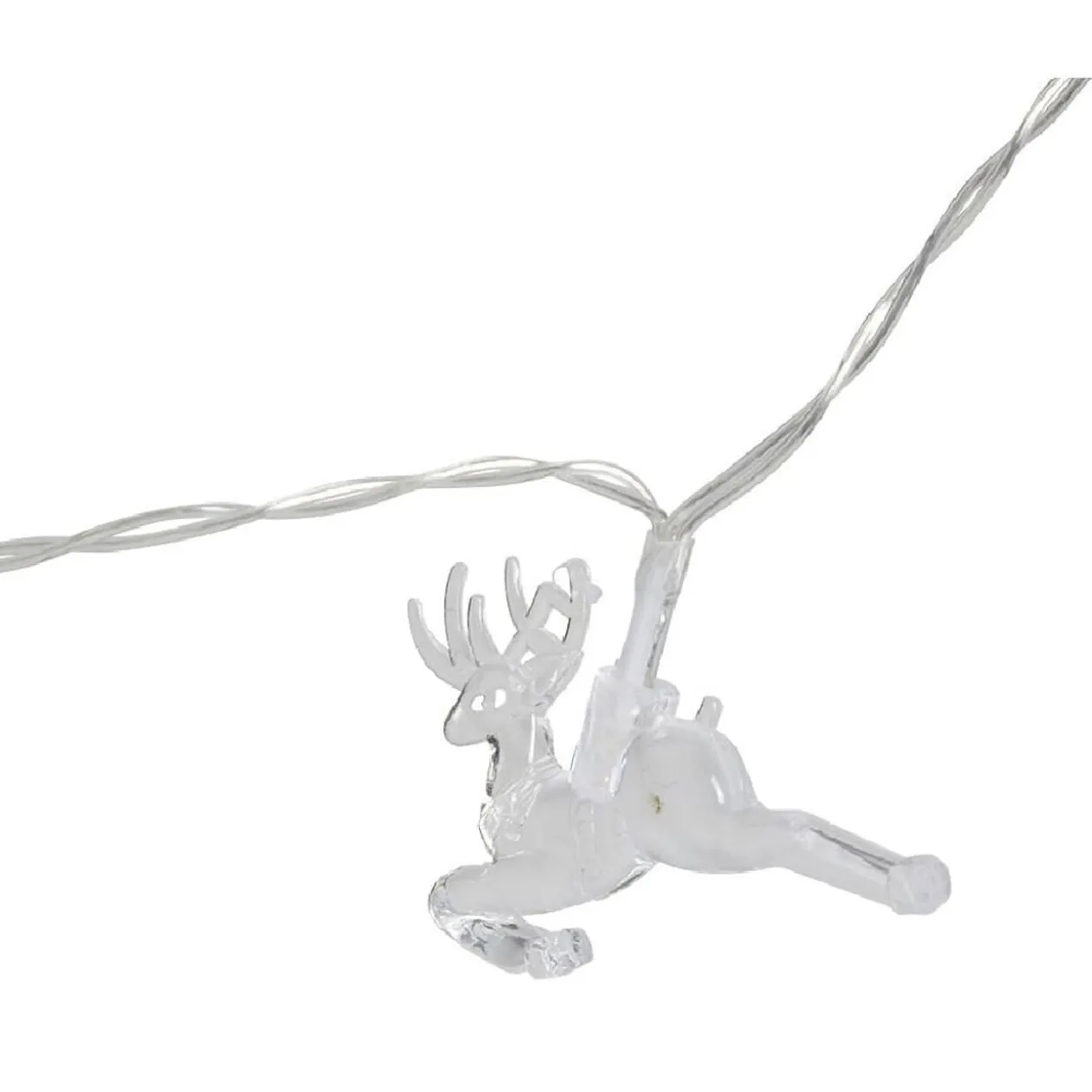 Guirlande lumineuse médaillon Noël 10LED blanc chaud 1,5m