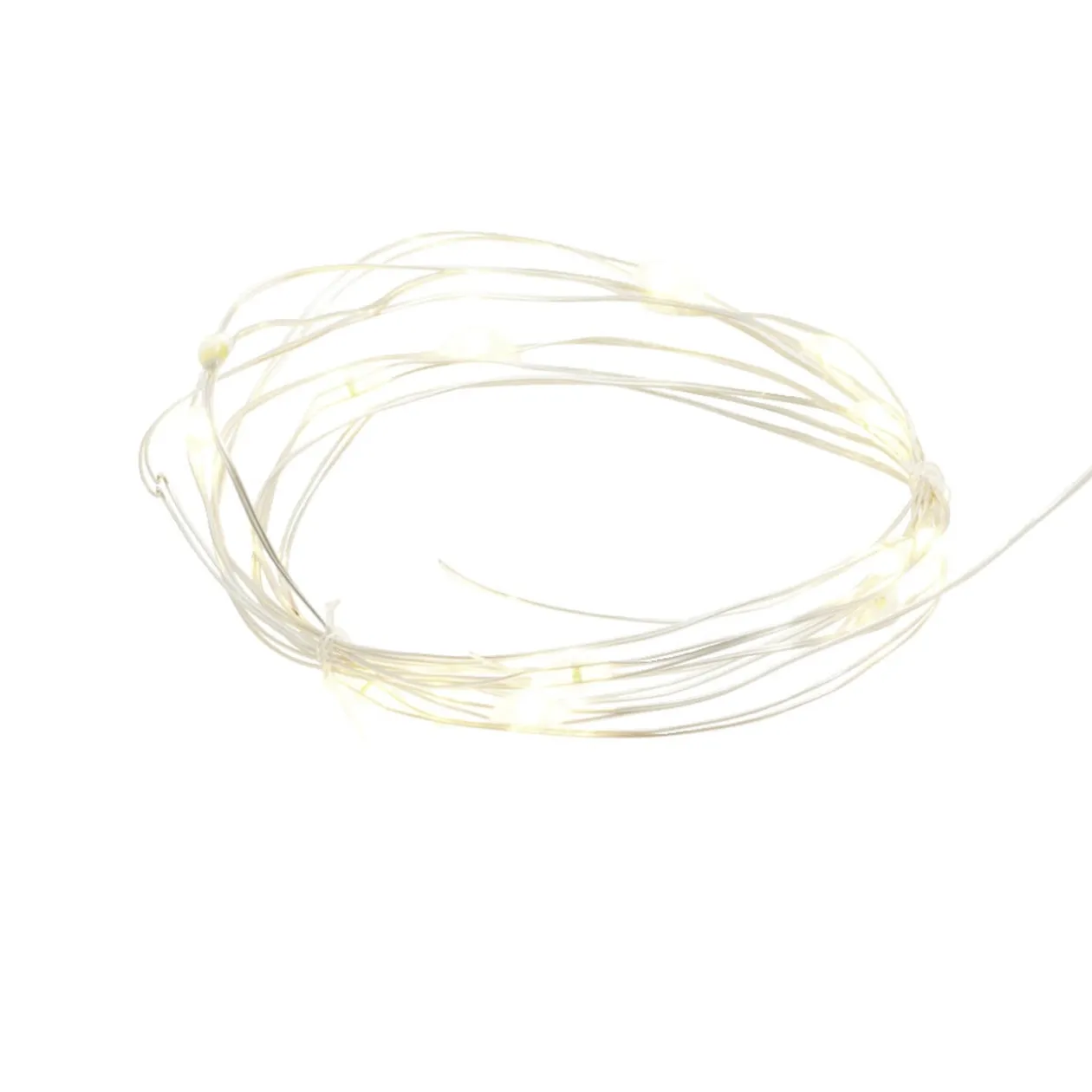 Guirlande lumineuse à piles 15LED blanc chaud 1,7m