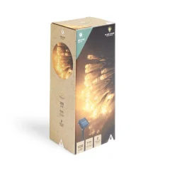 Guirlande lumineuse solaire 100LED blanc chaud 9,9m