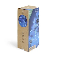Guirlande lumineuse solaire 100LED bleu et blanc froid 9,9m < Gifi Sale