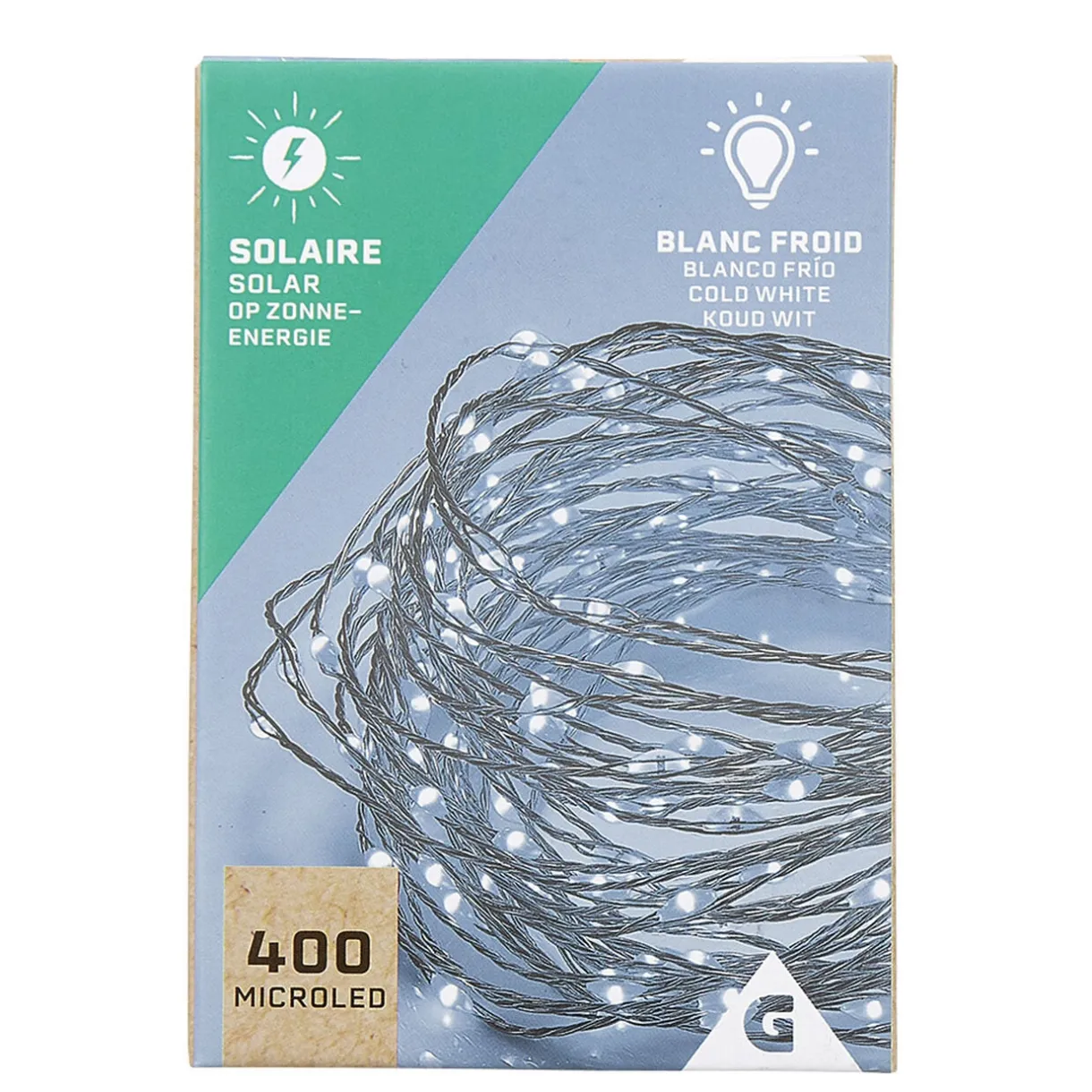 Guirlande lumineuse Solaire 400 microled Blanc froid 20 m < Gifi Sale