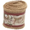 Guirlande ruban en jute Noël
