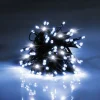 Guirlande scintillante effet flash 100 LED blanc froid 4,95m