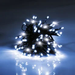 Guirlande scintillante effet flash 100 LED blanc froid 4,95m