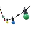 Guirlande solaire guinguette 50LED multicolore design ampoule 5,8m < Gifi Sale