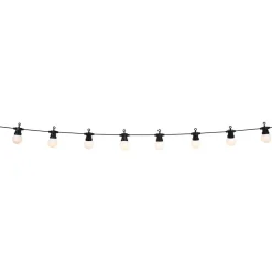 Guirlande solaire guinguette 50LED design ampoule 5,8m