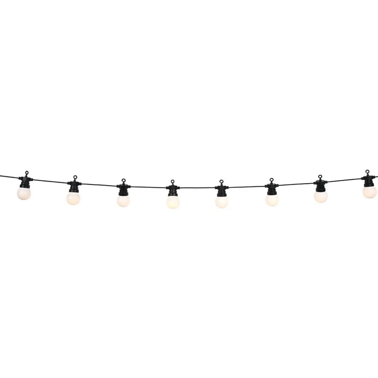 Guirlande solaire guinguette 50LED design ampoule 5,8m
